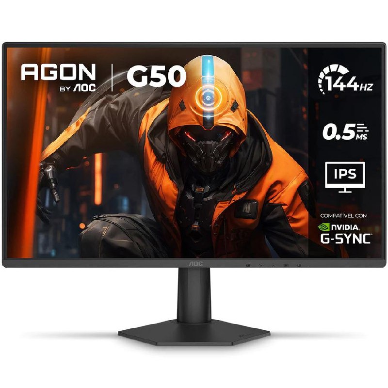 🖥️ Monitor Gamer AOC AGON G50 24" 144Hz 0,5ms IPS HDR10
