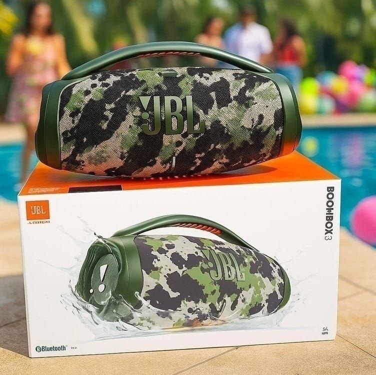 Caixa de Som JBL Boombox 3 Bluetooth | Camuflada, À Prova D'água e Poeira R$