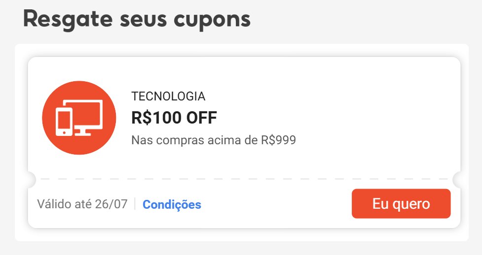 🚨 CUPOM EM TECH DA SHOPEE