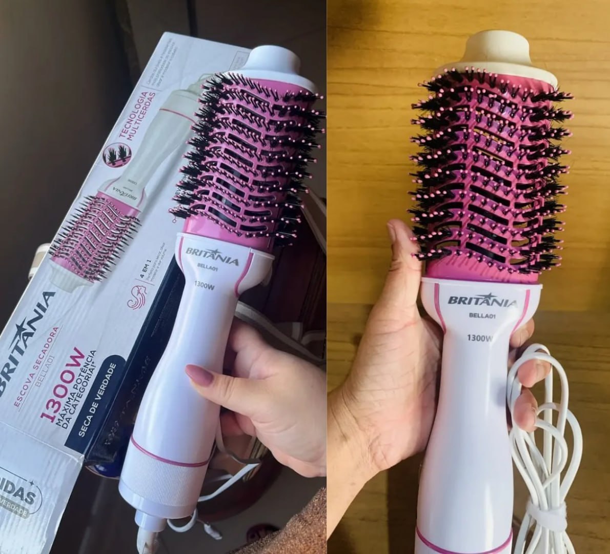 ESCOVA SECADORA PRA DAR UM "TAPA NO VISU", NÉ? 💁‍♀️