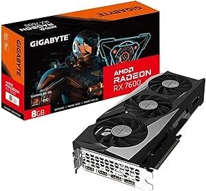 - Placa de Video Gigabyte RX 7600 Gaming OC, 8gb, GDDR6 - GV-R76GAMING-OC-8GD