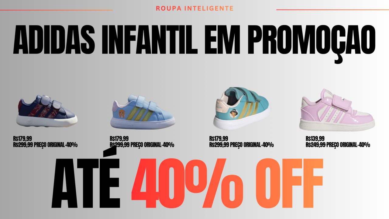 🔴🚨 ADIDAS | Calçados infantis em oferta