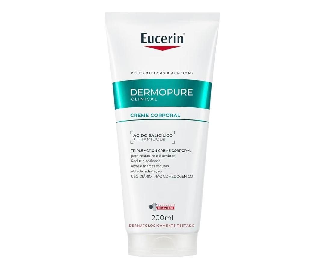 EUCERIN Creme Corporal AntiAcne Dermo Pure Efeito Triplo 200ml,