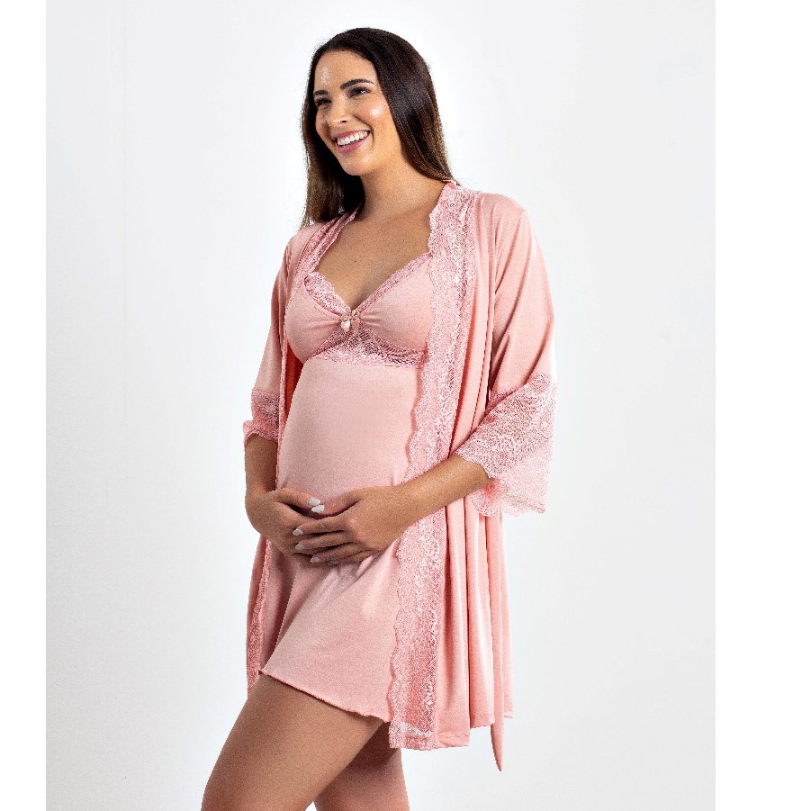 🛍️ KIT CAMISOLA AMAMENTAÇÃO E ROBE
