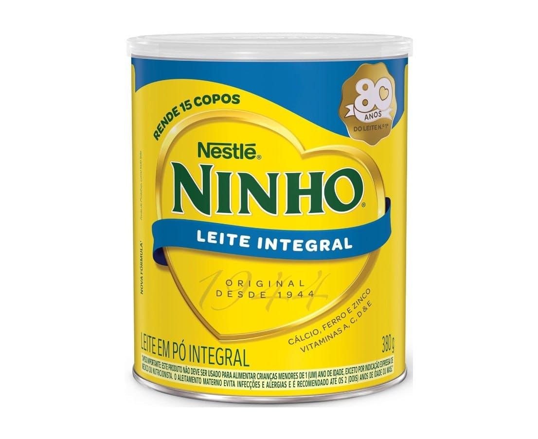 Leite em Pó Integral Ninho 380g