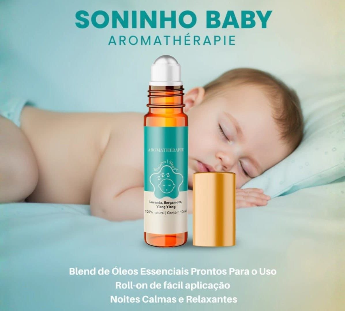 Aromaterapia Soninho Bebê Natural Blend Óleos Essenciais Aromathérapie