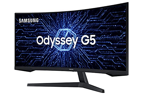 🛍️ Monitor Gamer Curvo Samsung Odyssey 34’’, Ultra WQHD, 165Hz, 1ms, tela ultrawide, HDMI