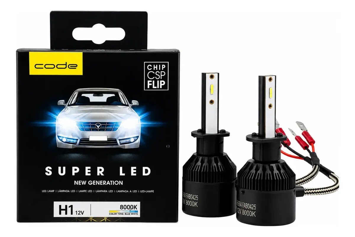 🔥 Kit Super Led Techone 8000k 12v H1 H3 H4 H7 H8 H11 H16 Hb3