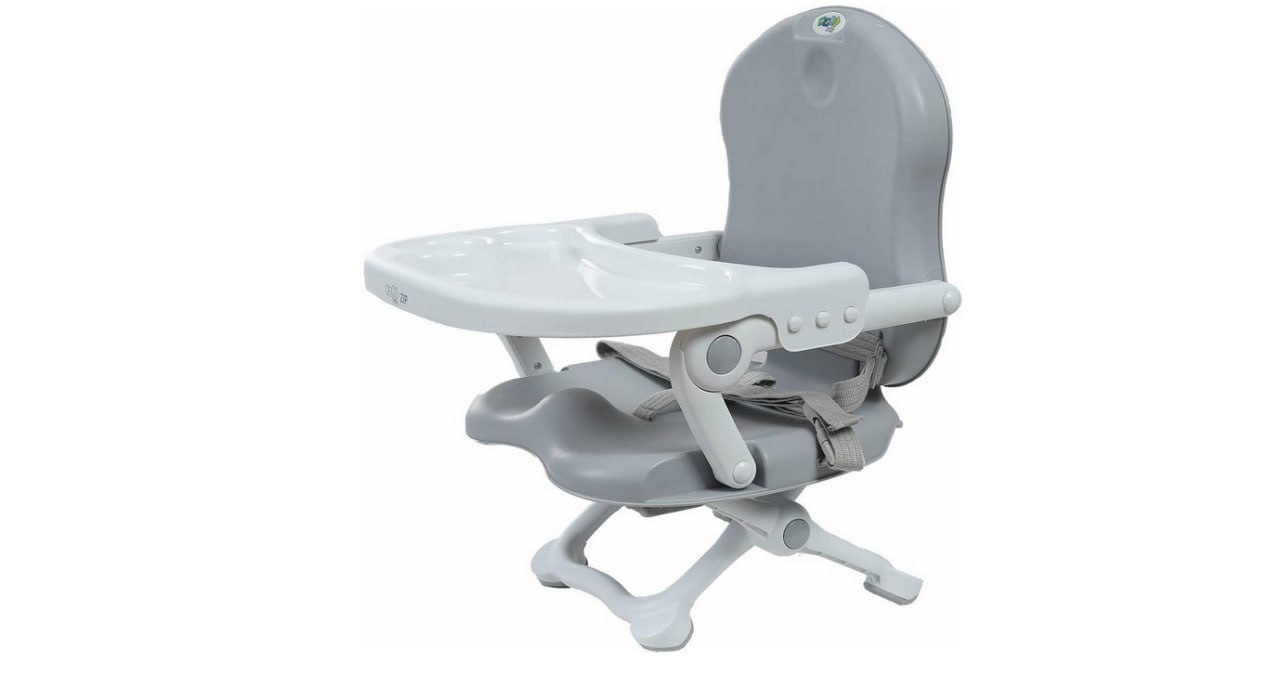🫧 Maxi Baby Cadeira De Alimentação Portátil P/Bebê Zip (Cinza)