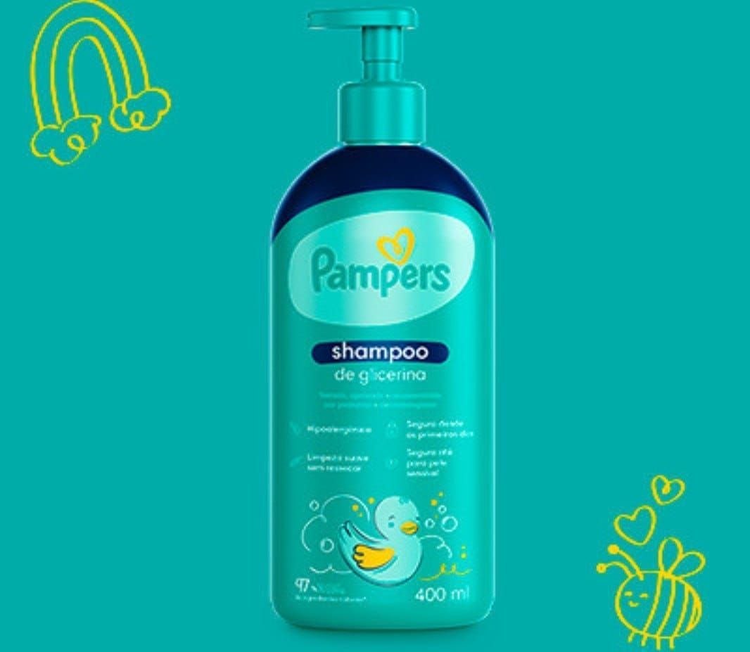 Shampoo Infantil De Glicerina Pampers 400ml
