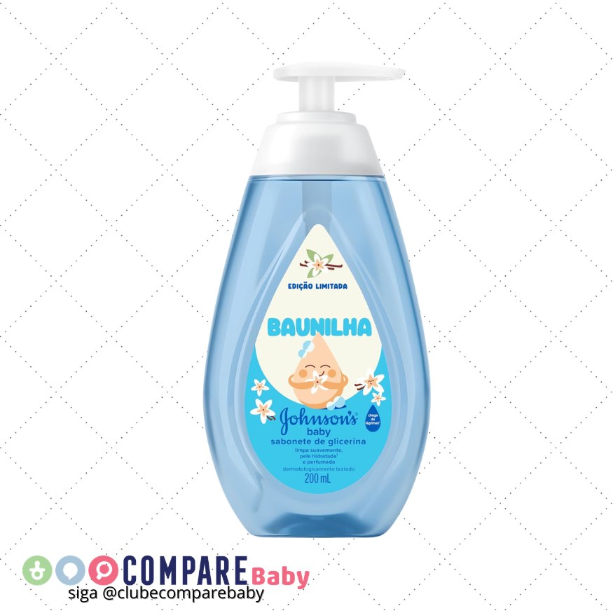 😍 Sabonete Líquido de Glicerina Baunilha JOHNSON'S® Baby 200mL