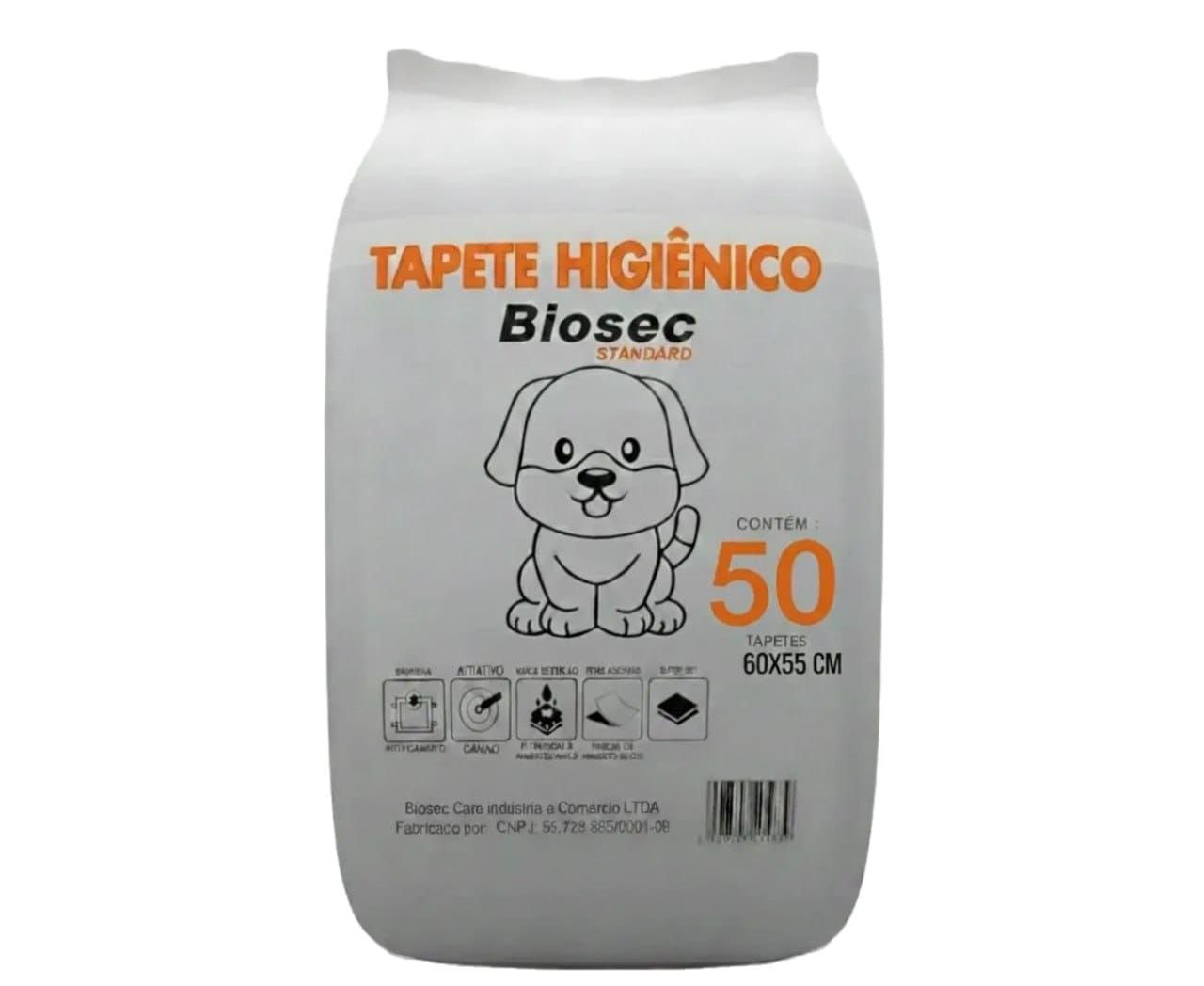 Tapete Higiênico para Cachorro 50 Unidades 60x55cm