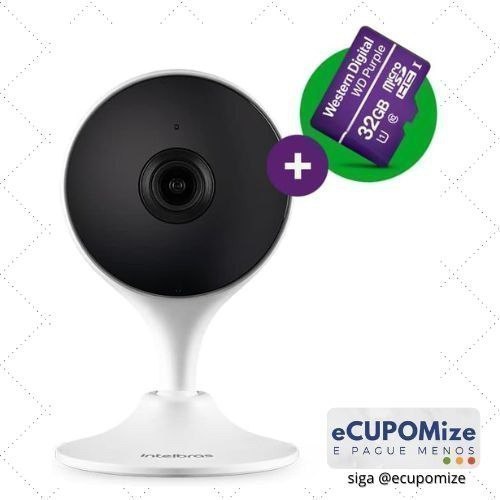 😍 Câmera Inteligente Full HD Compatível com Alexa IM3C com MicroSD 32GB Intelbras