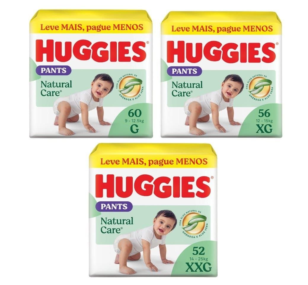 Fralda Huggies Natural Care Roupinha