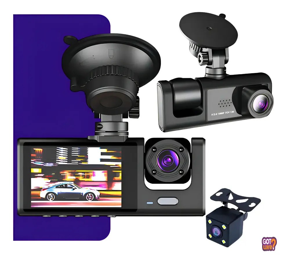 🔥 SUPER ACHADO: Dashcam GotWire 3 Lentes HD 1080p! 🚗🎥