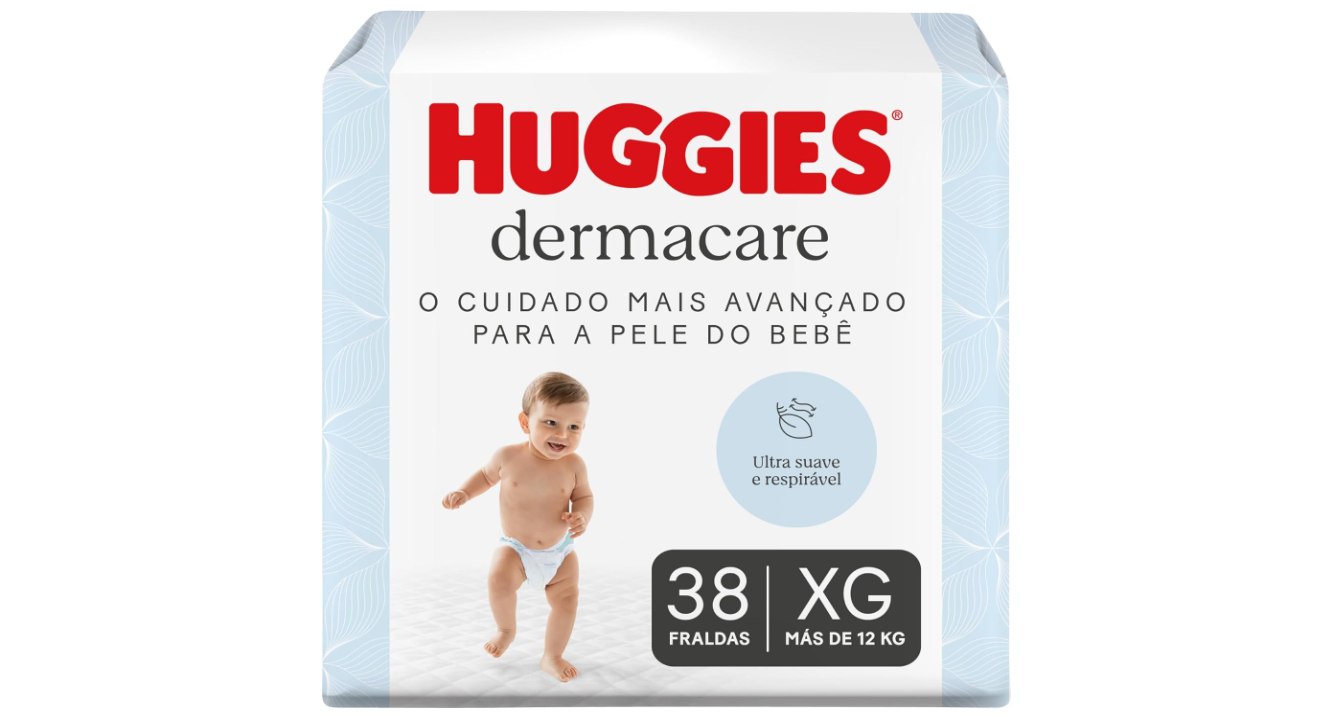 🫧 Fralda Huggies Premium Dermacare XG - 38 Un