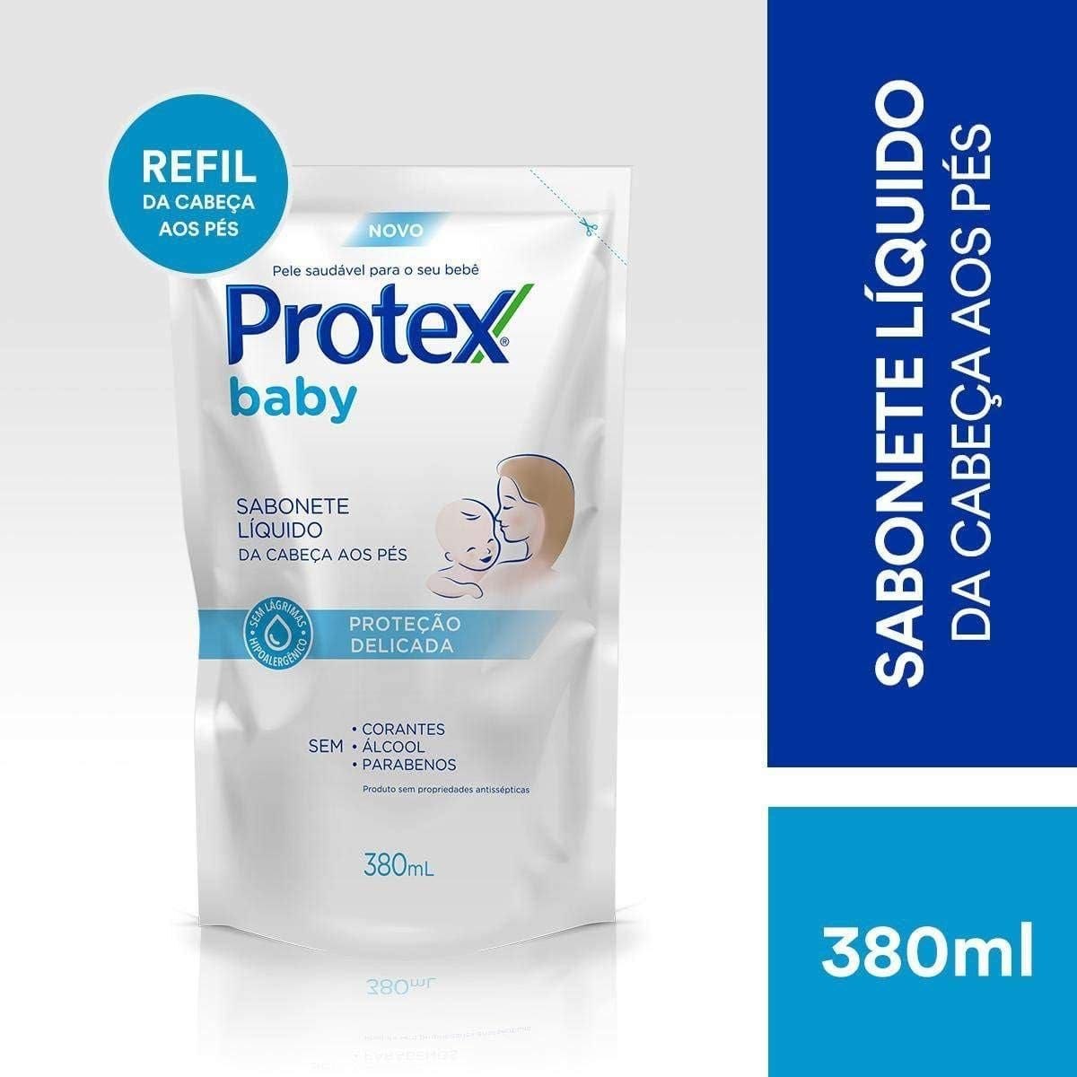 Refil Sabonete Líquido Protex Baby Da Cabeça aos Pés 380ml