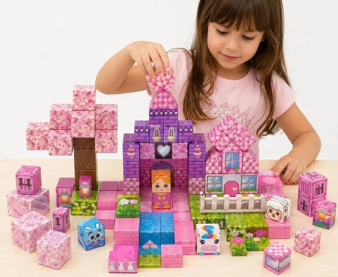 Kit 100 Blocos Magnéticos