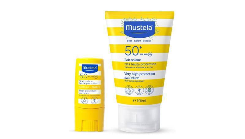 🫧 Mustela Combo Protetor Solar Stick FPS 50 8g Filtro Solar Facial em Bastão + Protetor S