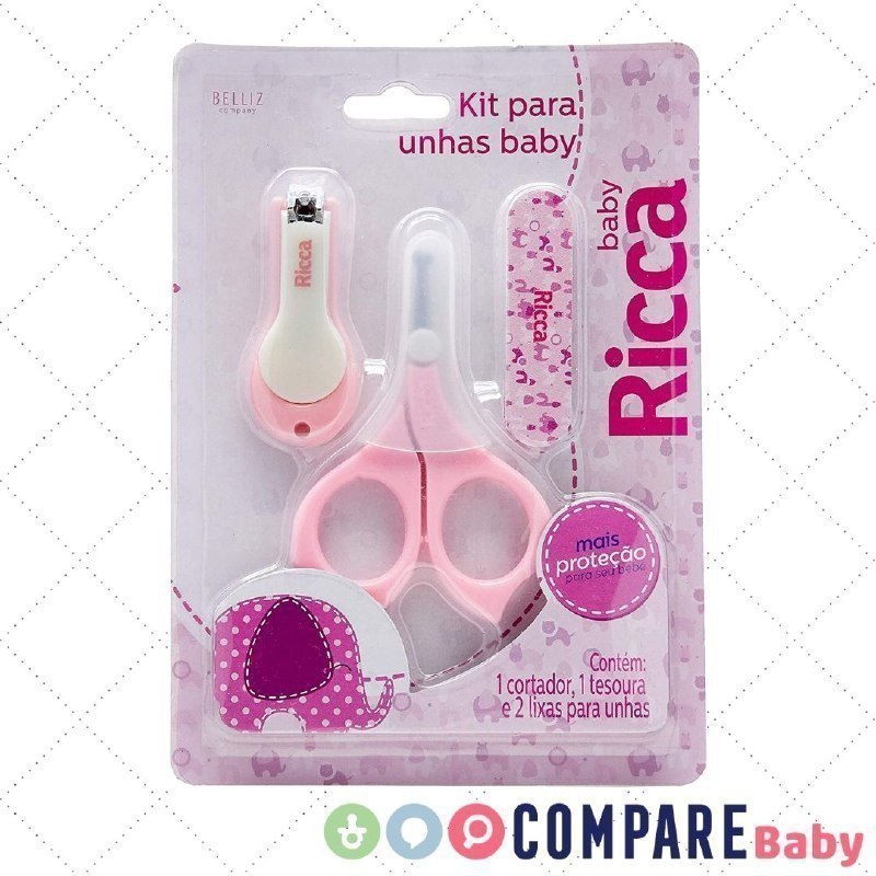 😍 Kit Manicure Baby Colors, Ricca, Rosa