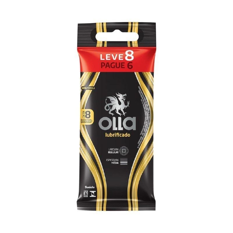 Olla Preservativo Lubrificado Leve 8 Pague 6