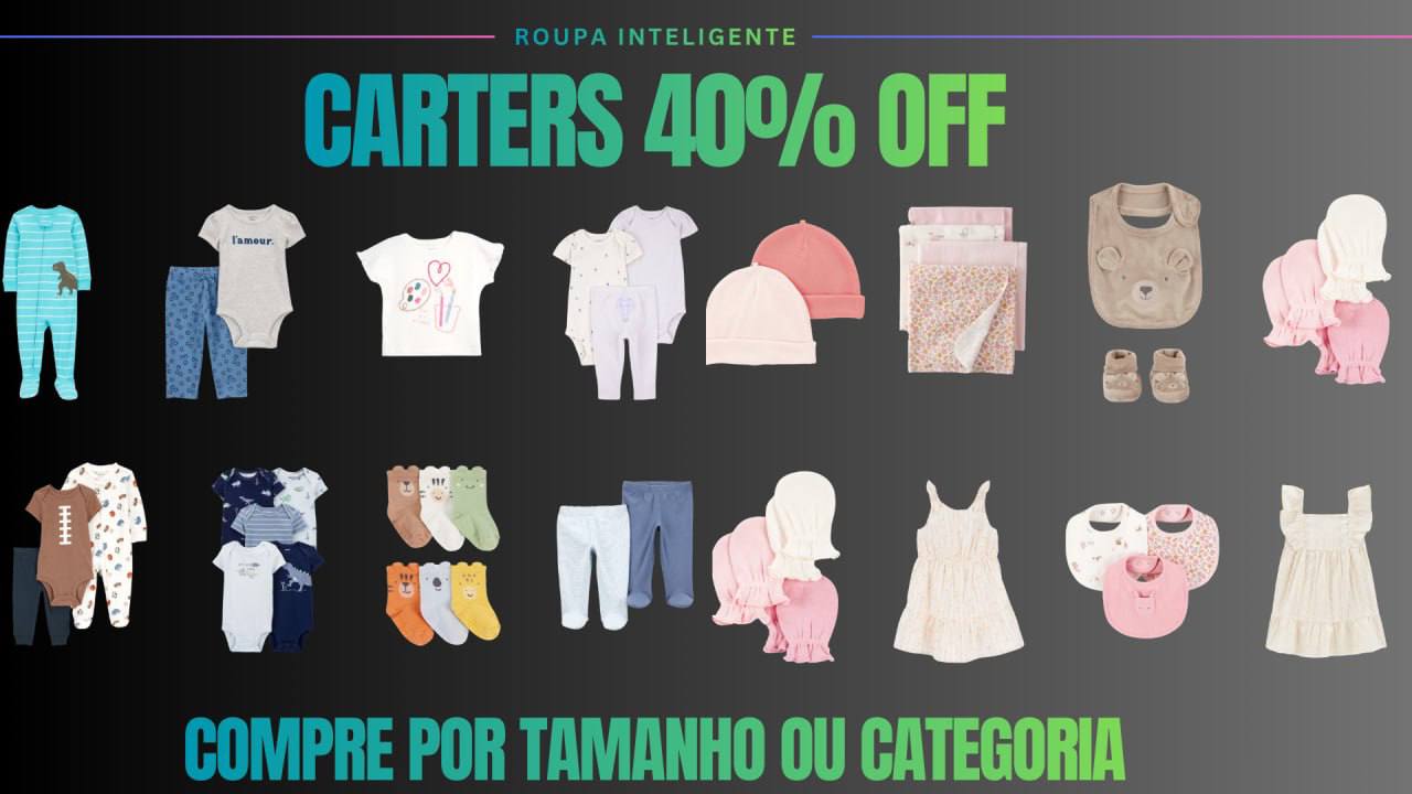 🚨🔥 40% OFF CARTER’S NA RIACHUELO | SOMENTE HOJE, 13/08!