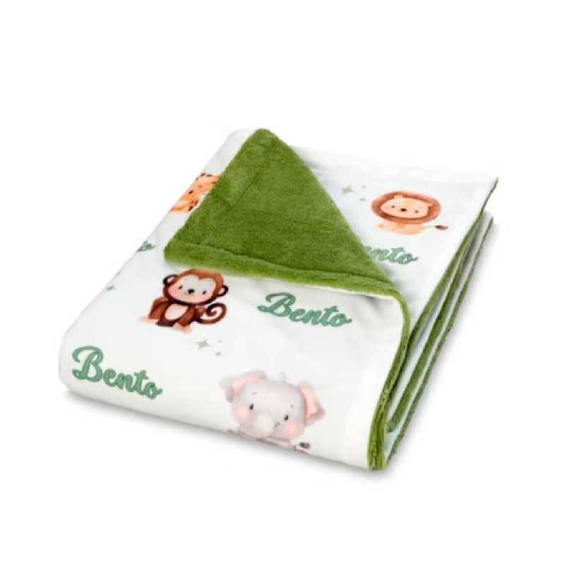 🛍️ Manta Bebê Personalizada com Nome 70x80cm Menina e Menino Coberta Infantil Varias Esta