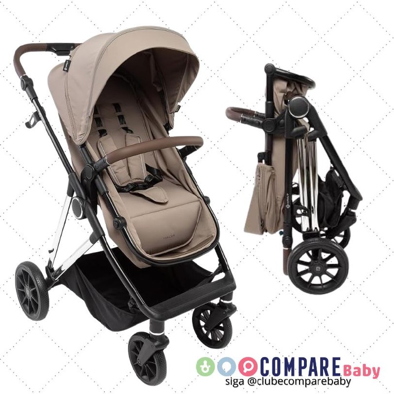 😍 Carrinho de Bebê Safety 1st, Tracer, 0 a 22kg, Taupe Royal