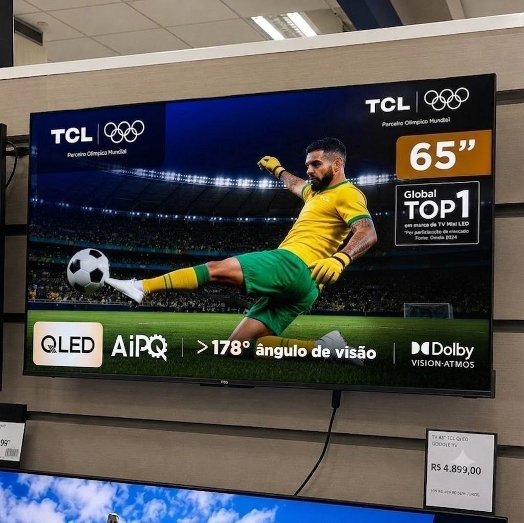 🚨 QLED 65!! ACABA RAPIDOOO! EXCLUSIVO PARA ASSINANTES PRIME Smart TV TCL 65 Polegadas QLE