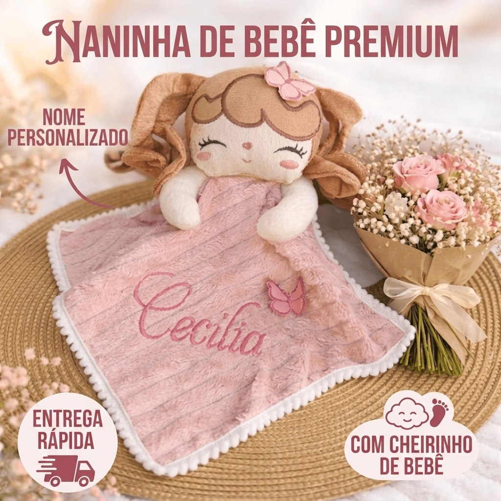 🛍️ Naninha Personalizada com Nome