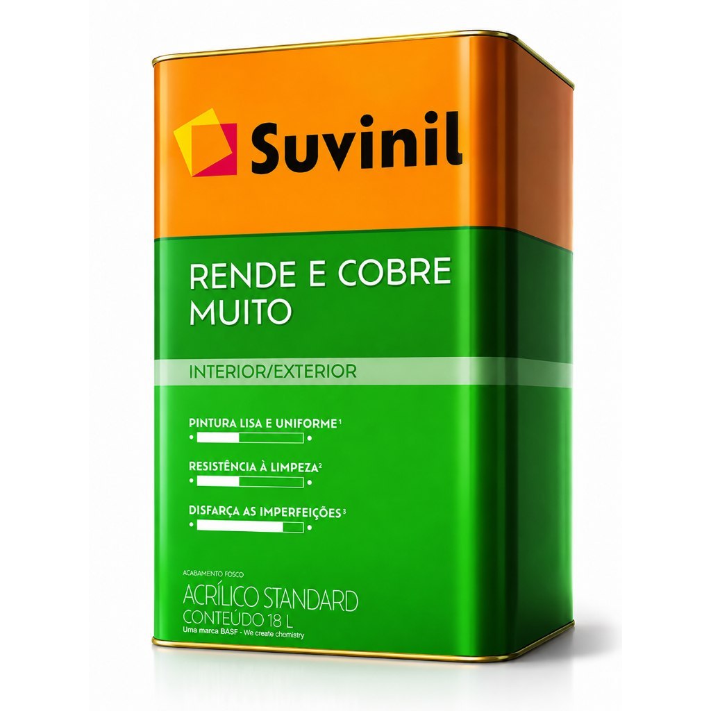 🛍️ Tinta Rende & Cobre Muito Cores Básicas18L Suvinil