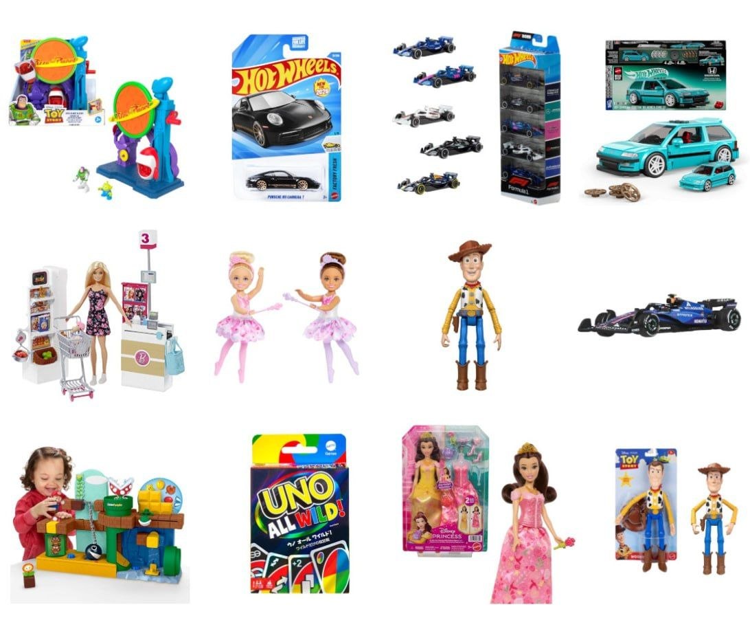 Seleção em Brinquedos Mattel na Amazon 🎁