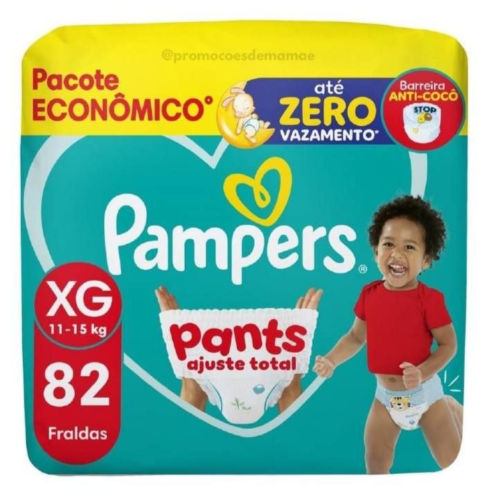 Fralda Pampers Pants Ajuste Total XG 82 Un