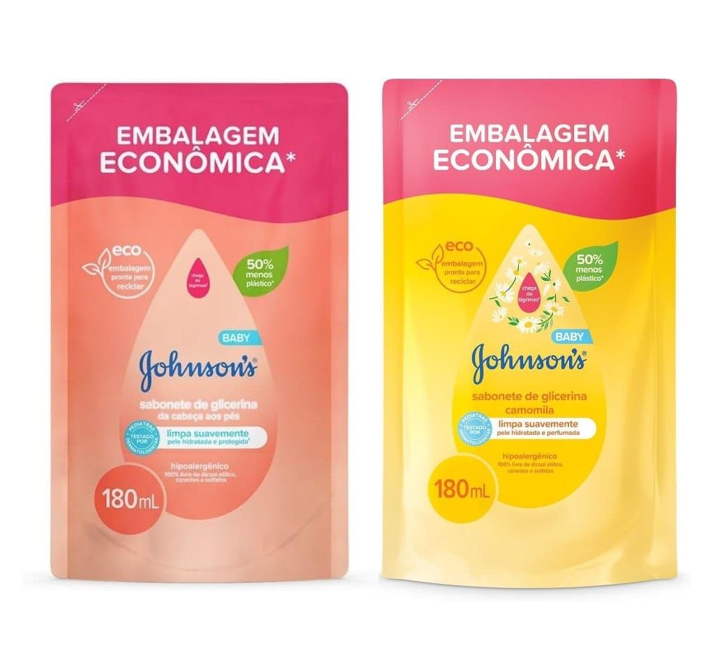 Sabonete Líquido Glicerina  JOHNSON’S® Baby, 180mL