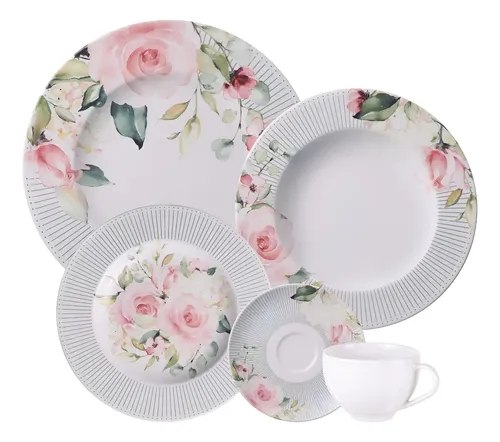🛍️ Aparelho De Jantar Tramontina Ornatta 20 Peças Branco