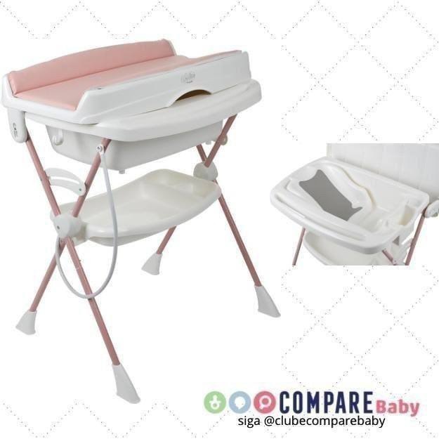 😍 Banheira Burigotto Splash+ Rose Madder com trocador