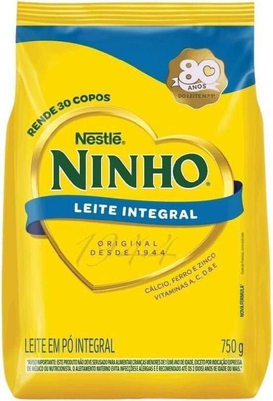 😍 Ninho, Leite Po Integral, Pacote 750g