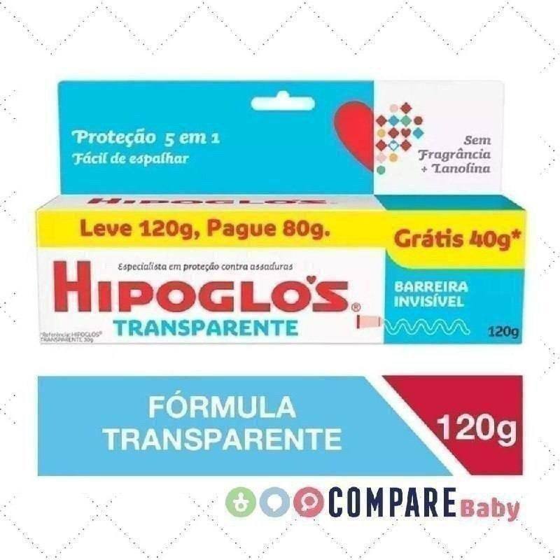 😍 Hipoglós Creme Preventivo de Assaduras Transparente, Leve 120g Pague 80g