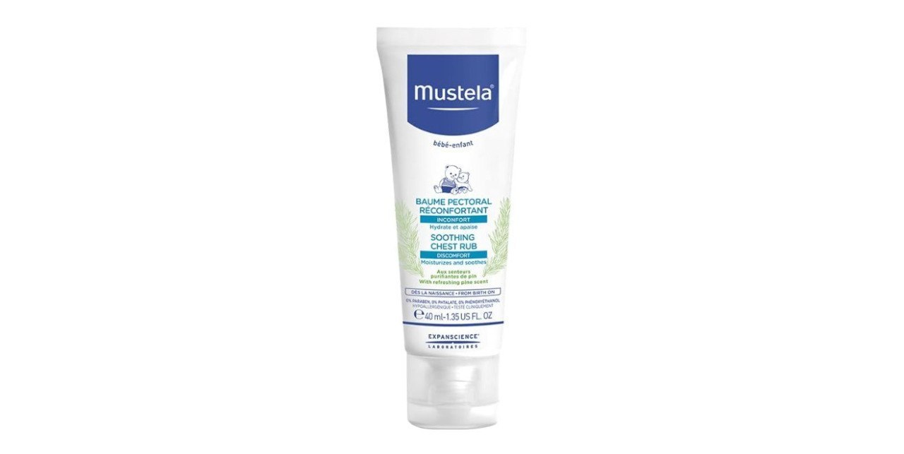 🫧 Mustela Bálsamo Reconfortante 40Ml Para Massagem Peitoral Nos Bebês Conforto De Gripes