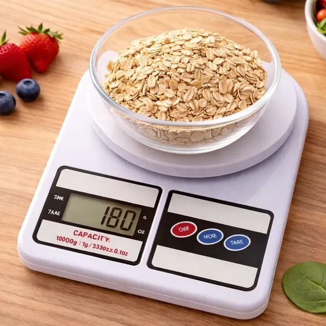 Balança Digital De Cozinha Precisão 10kg Dieta Fitness Chef Branco 10 Kg