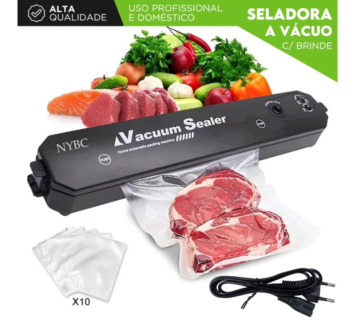 Seladora a Vácuo Doméstica Bivolt