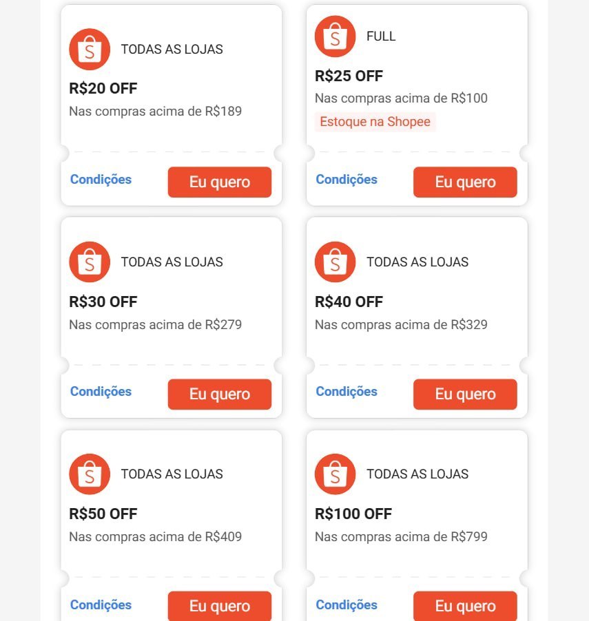 🚨 SHOPEEE LANÇOU A BRABA