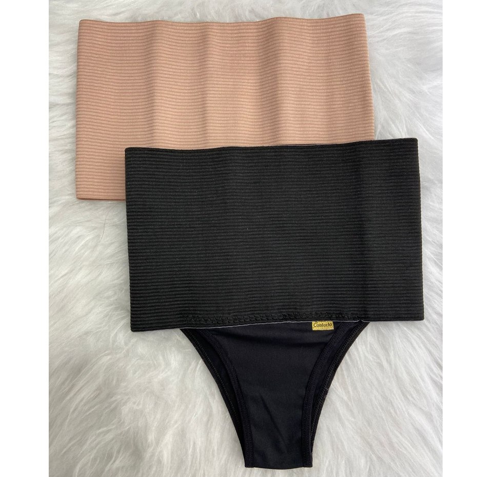 🛍️ Cinta Calcinha Modeladora Plus Size Pós Parto Maternidade Alta Pressão - Cinta18