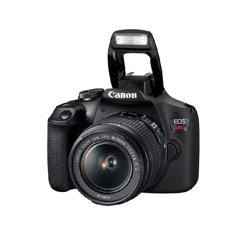 📸 Câmera Canon EOS Rebel T7+ com Lente EF-S 18-55mm IS II