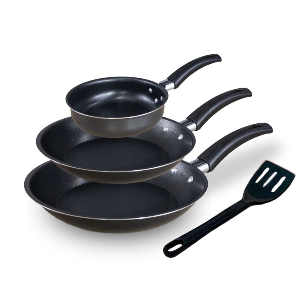 - Conjunto De Frigideira 3 Peças Antiaderente Teflon Global