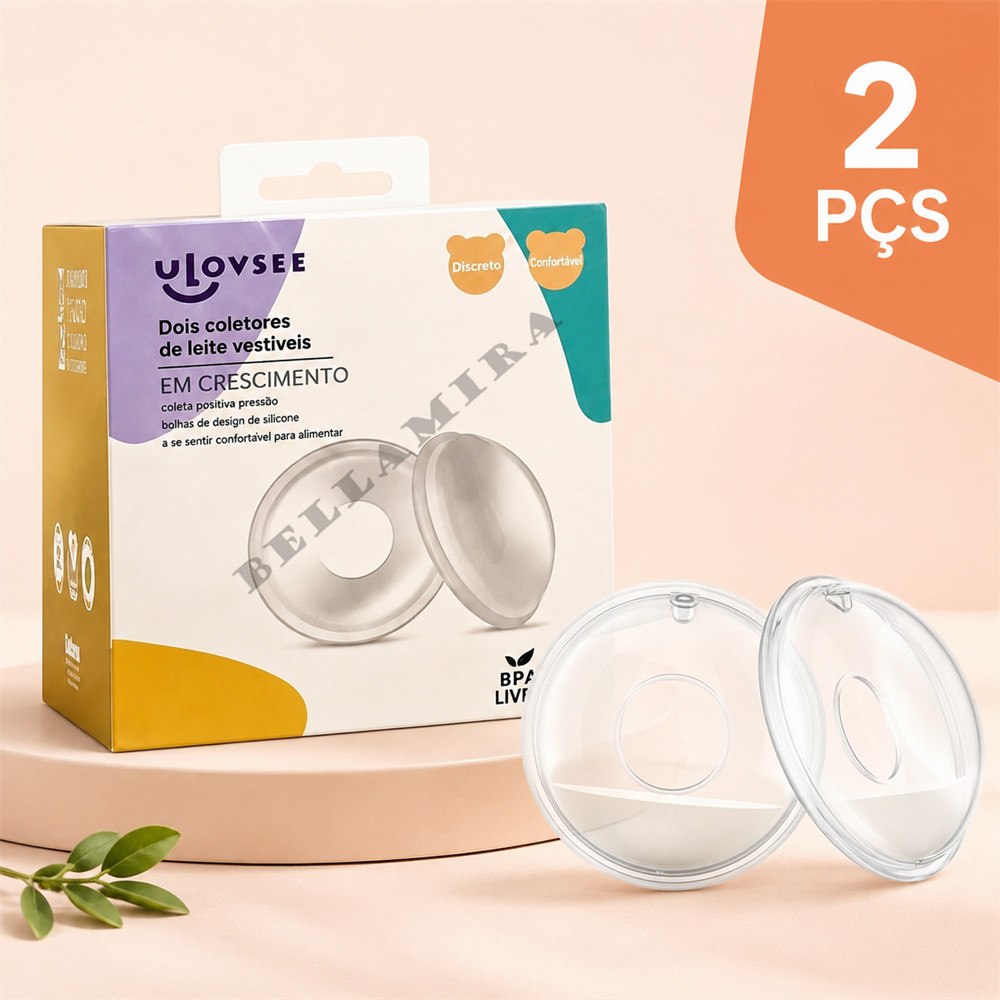 🛍️ 2 Pçs Concha Coletora De Leite Materno Acessorio Amamentação Par Discos de amamentação