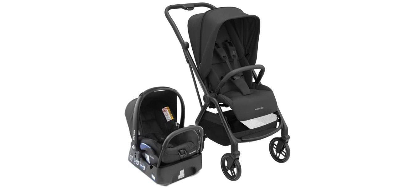🫧 Maxi-Cosi, Travel System Leona² Trio, 0 a 15kg, Essential Black