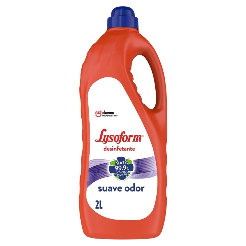 Lysoform Suave Odor, Desinfetante Líquido, Limpeza Casa, 2L