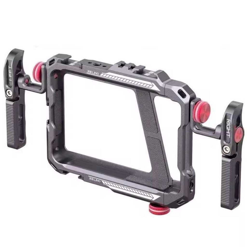 🛍️ Cage Gaiola Estabilizadora Metal Dupla Empunhadura Suporte Celular Universal Oásis OIF
