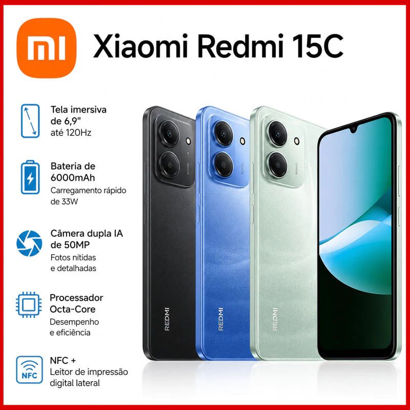 📱Xiaomi Redmi 15C 256GB